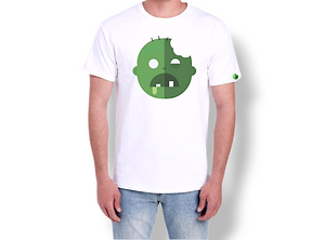 "Brainless" Zombie Large print TEE